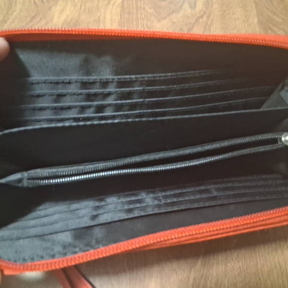 Nicole Miller Orange Wristlet Clutch - Picture 4 of 5